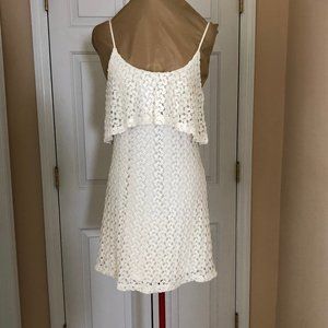 Wet seal spaghetti strap white mini dress Sz M